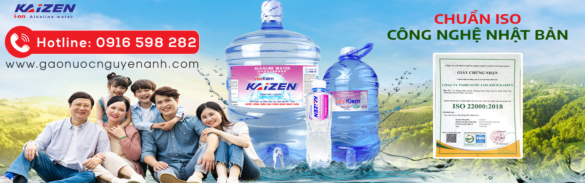 Đại lý nước ion kiềm Kaizen Nguyên Anh Water