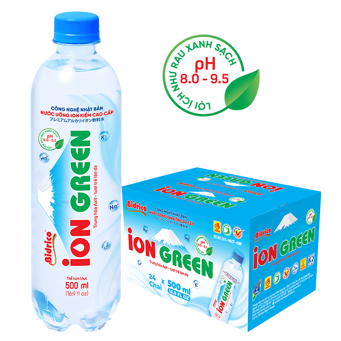 nuoc-ion-green-chai-500ml Nước kiềm Bidrico Ion Green chai 500ml